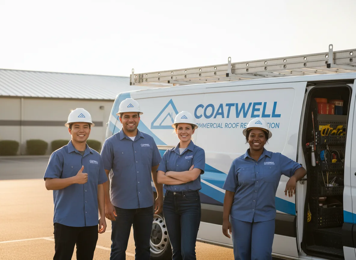 Commercial roof coating company in Savoy, TX